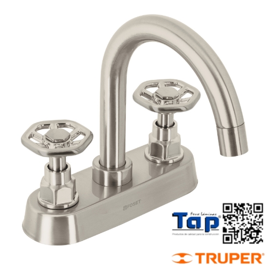 Imagen de MEZCLADORA P LAVABO BAR MANERAL REDONDOS SATIN TUBIG