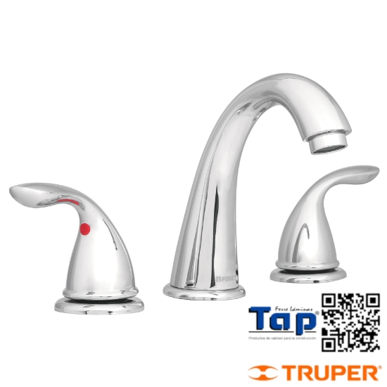 Imagen de MEZCLADORA P LAVABO C TALADROS SEPARADOS FOSET