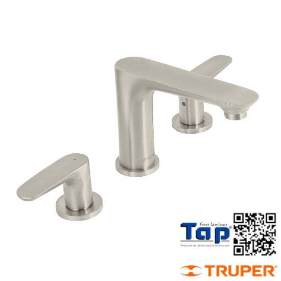 Imagen de MEZCLADORA SATIN P LAVABO C TALADROS SEPARADOS FOSET A