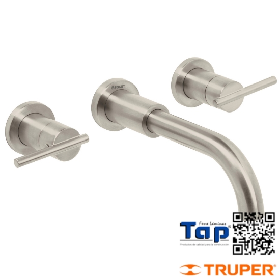 Imagen de MEZCLADORA SATIN PARED P LAVABO FOSET