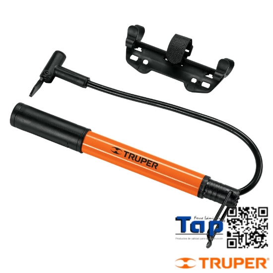Imagen de BOMBA MANUAL P BICICLETA 60 PSI TRUPER MINI
