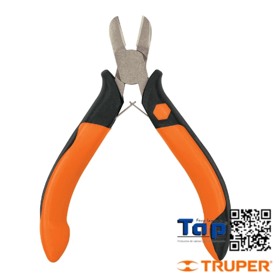 Imagen de PINZA CORTE DIAGONAL 100 4" MANGO COMFORTGRIP TRUPER MINI