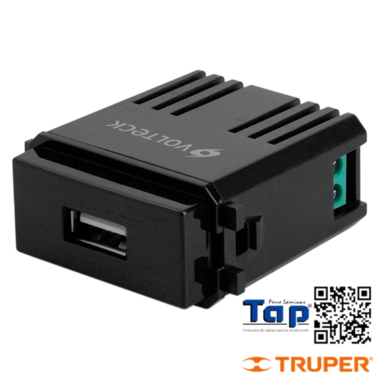 Imagen de MOD  USB LINEA ITALIANA COLOR NEGRO VOLTECK