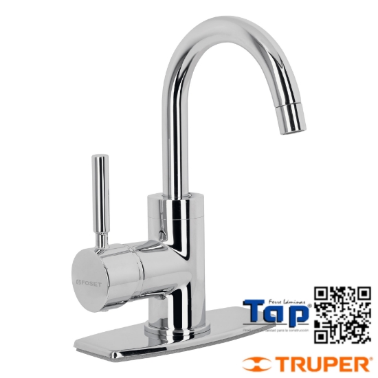 Imagen de MONOMANDO CORTO P LAVABO CROMO FOSET