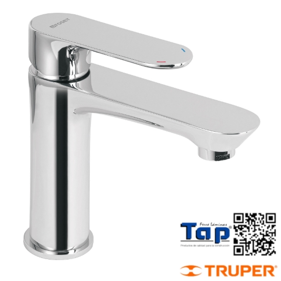 Imagen de MONOMANDO CROMO CUELLO CORTO P LAVABO FOSET