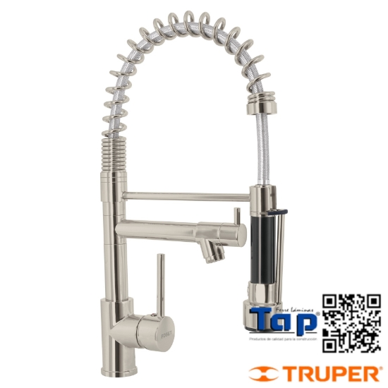 Imagen de MONOMANDO DOBLE SALIDA P FREGADERO SATIN ELEMENT