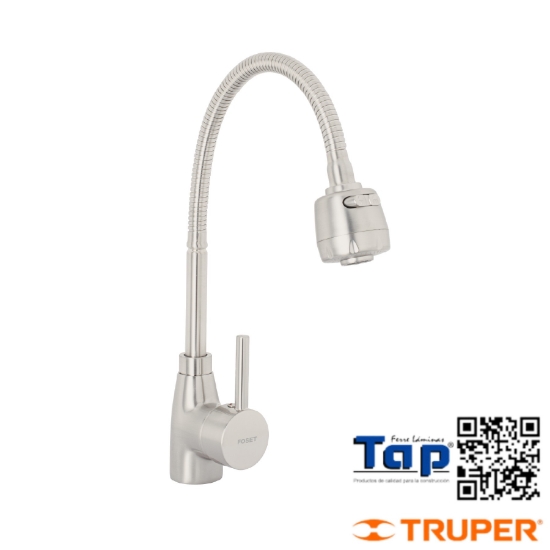 Imagen de MONOMANDO P FREGADERO CUELLO FLEXIBLE SATIN TUBIG