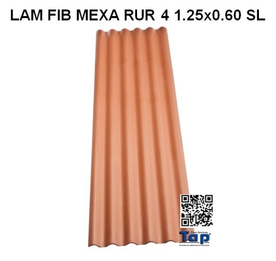 Imagen de LAM FIB MEXA RUR 4 1.25x0.60 ROJA SL