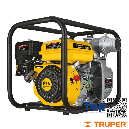 Imagen de MOTOBOMBA AUTOCEBANTE 075 3"X075 3" A GASOL 6-1/2 HP PRETUL