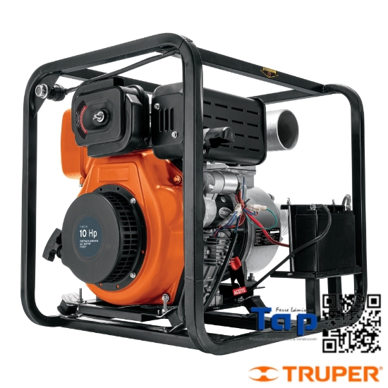 Imagen de MOTOBOMBA AUTOCEBANTE 14 HP A DIESEL 4" X 4" 4 TIEMPOS