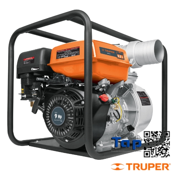 Imagen de MOTOBOMBA AUTOCEBANTE 100 4"X100 4" A GASOL 9 HP TRUPER