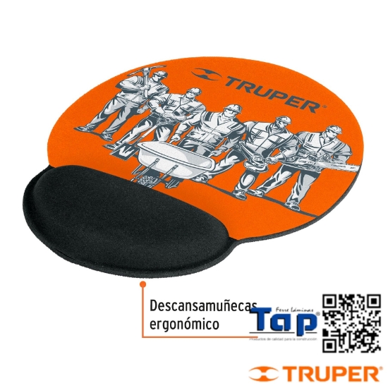 Imagen de MOUSE PAD ERGONOMICO GEL TRUPER