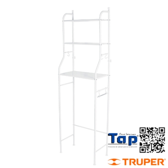 Imagen de MUEBLE ORGANIZADOR BLANCO P BAÑO C 3 REPISAS BASIC