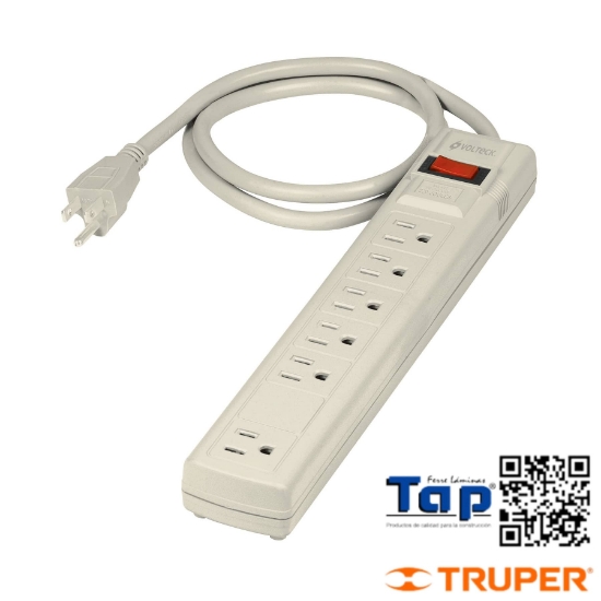 Imagen de MULTICONTACTO 14 AWG 6 ENTRADAS SUPRESOR PICOS 450 JOULES