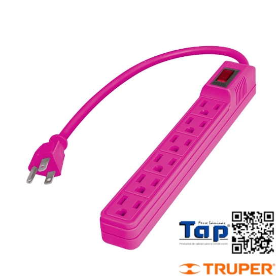 Imagen de MULTICONTACTO 16 AWG DOMESTICO 6 ENTRADAS COLORES A GRANEL
