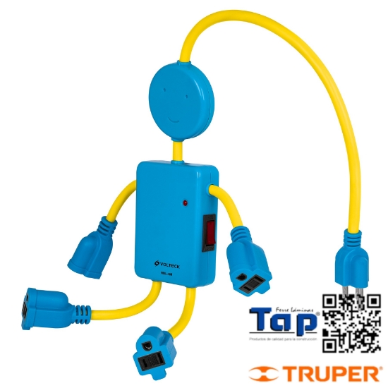 Imagen de MULTICONTACTO 16 AWG FIGURA NIÑO C 4 ENTRADAS VOLTECK