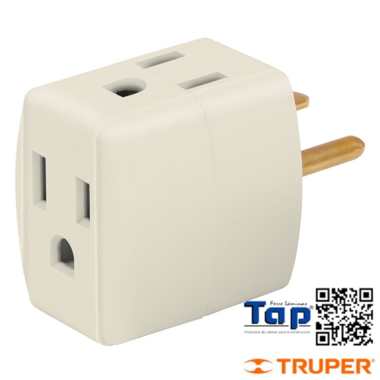 Imagen de MULTICONTACTO TRIPLE ATERRIZADO T CUBO VOLTECK