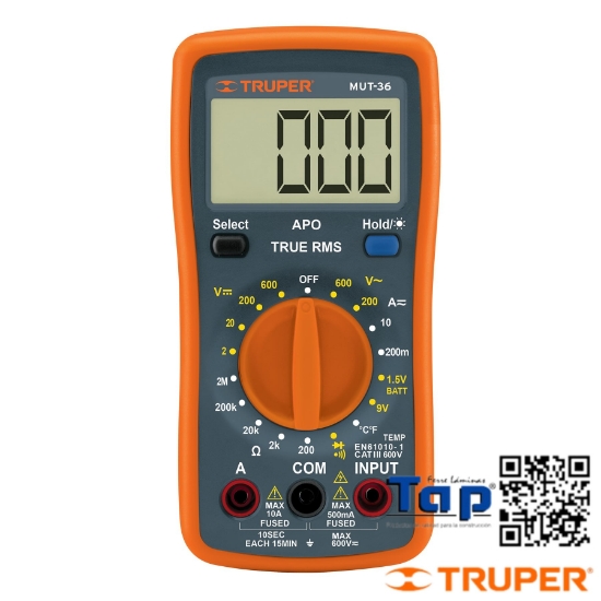 Imagen de MULTIMETRO DIGITAL PROF TRUPER