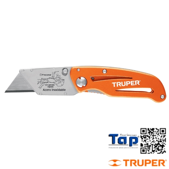 Imagen de NAVAJA ABATIBLE 150 6" CUERPO ALU Y ACERO INOX TRUPER