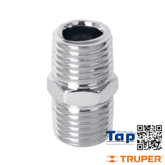 Imagen de NIPLE ACERO CUERDA 006 1/4" NPT PRETUL