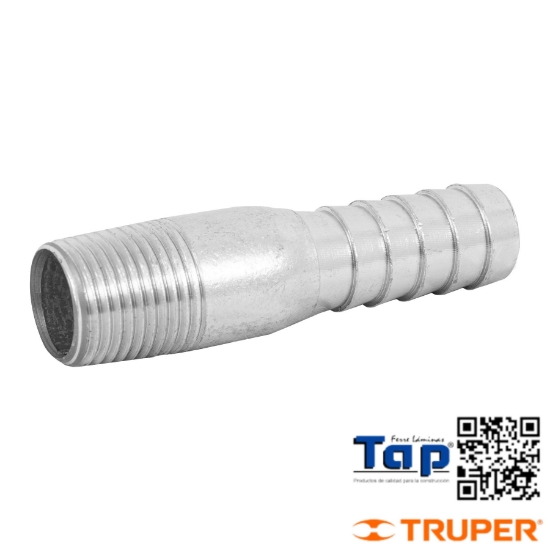 Imagen de NIPLE ACERO GALVANIZADO 013 1/2" T BOTELLA FOSET