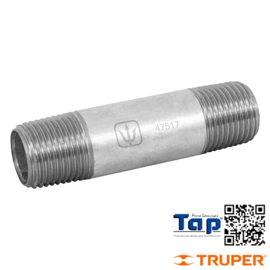 Imagen de NIPLE ACERO GALVANIZADO 013 1/2"X 075 3" FOSET