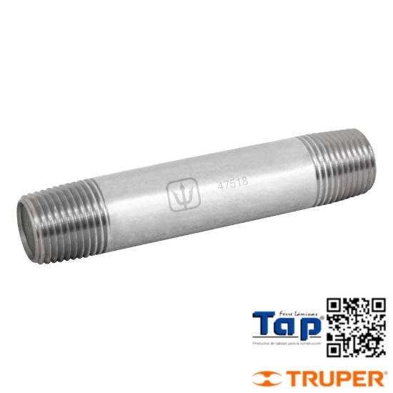 Imagen de NIPLE ACERO GALVANIZADO 013 1/2"X 100 4" FOSET