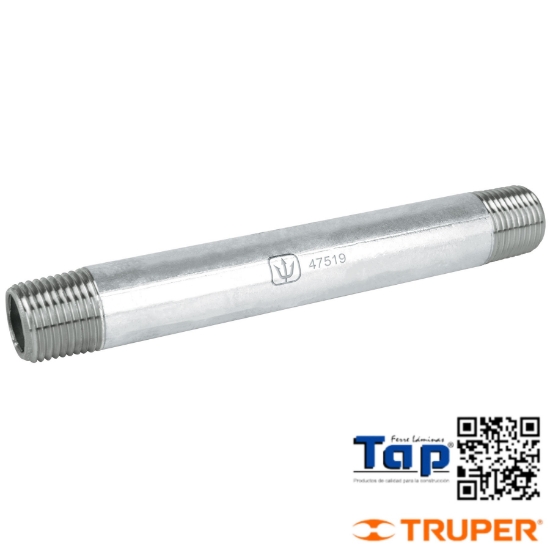Imagen de NIPLE ACERO GALVANIZADO 013 1/2"X 150 6" FOSET