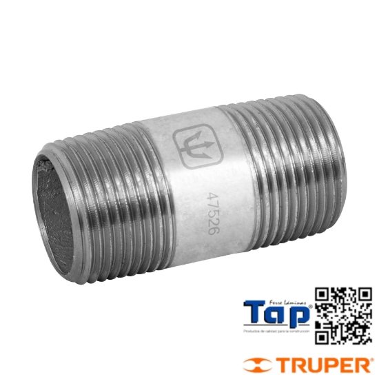 Imagen de NIPLE ACERO GALVANIZADO 019 3/4"X050 2" FOSET