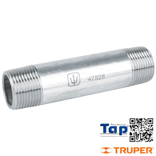 Imagen de NIPLE ACERO GALVANIZADO 019 3/4"X100 4" FOSET
