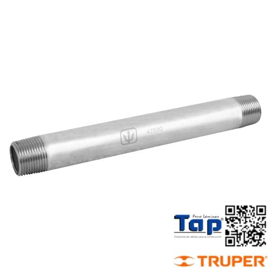 Imagen de NIPLE ACERO GALVANIZADO 019 3/4"X200 8" FOSET
