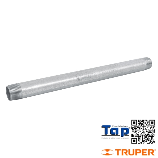 Imagen de NIPLE ACERO GALVANIZADO 019 3/4"X300 12" FOSET