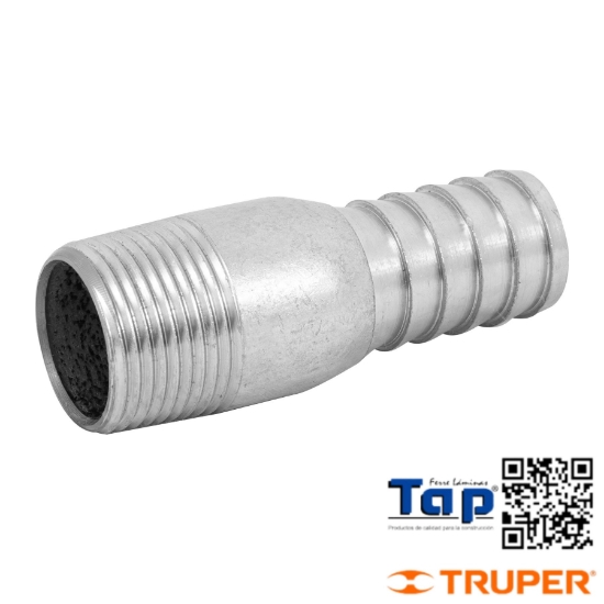Imagen de NIPLE ACERO GALVANIZADO 025 1" T BOTELLA FOSET