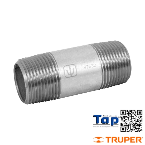 Imagen de NIPLE ACERO GALVANIZADO 025 1"X075 3" FOSET