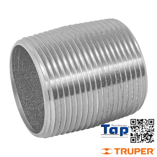 Imagen de NIPLE ACERO GALVANIZADO 031 1-1/4" CUERDA CORRIDA FOSET