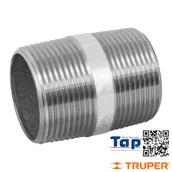 Imagen de NIPLE ACERO GALVANIZADO 031 1-1/4"X050 2" FOSET