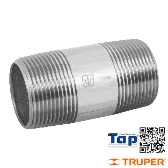 Imagen de NIPLE ACERO GALVANIZADO 031 1-1/4"X075 3" FOSET