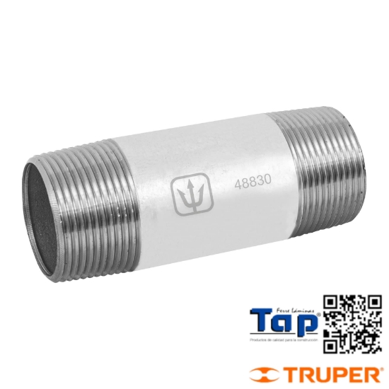 Imagen de NIPLE ACERO GALVANIZADO 031 1-1/4"X100 4" FOSET