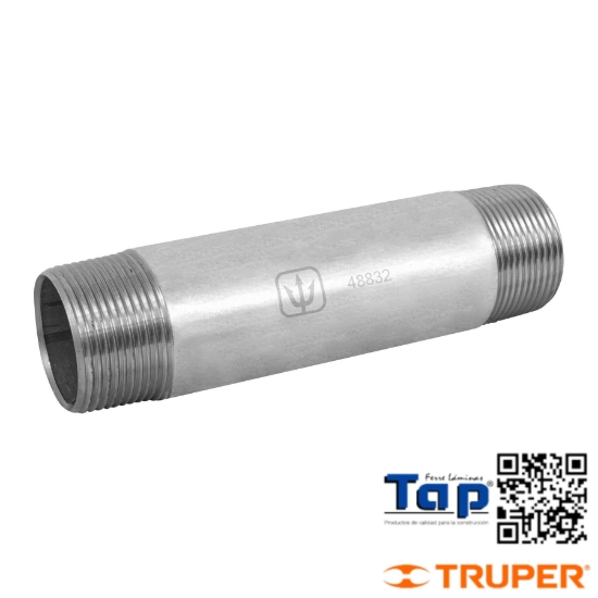 Imagen de NIPLE ACERO GALVANIZADO 031 1-1/4"X200 8" FOSET