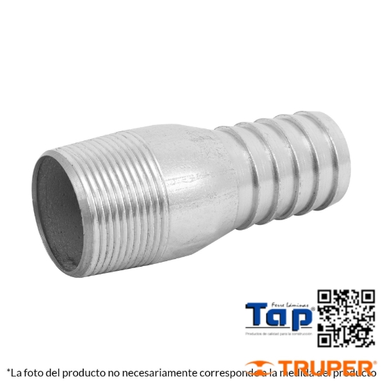 Imagen de NIPLE ACERO GALVANIZADO 038 1-1/2" T BOTELLA FOSET