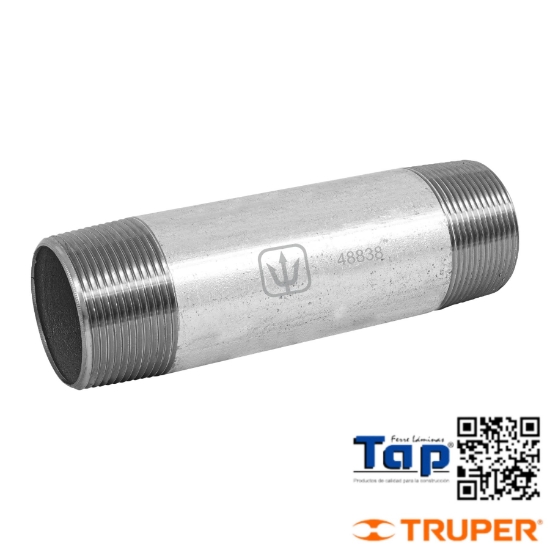 Imagen de NIPLE ACERO GALVANIZADO 038 1-1/2"X150 6" FOSET
