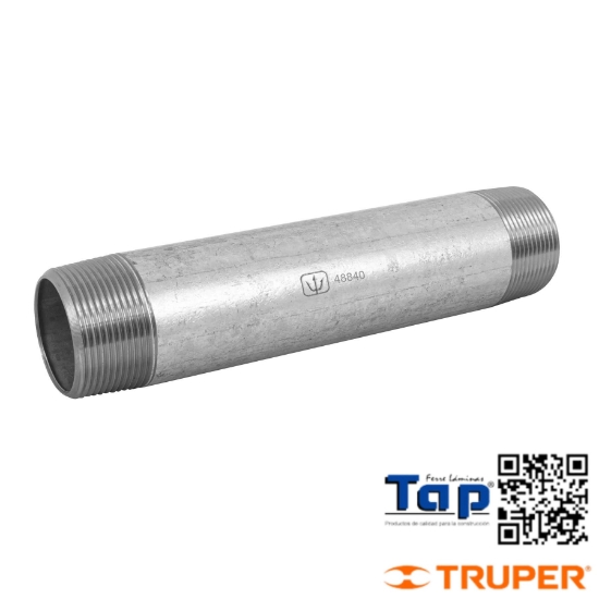 Imagen de NIPLE ACERO GALVANIZADO 038 1-1/2"X250 10" FOSET