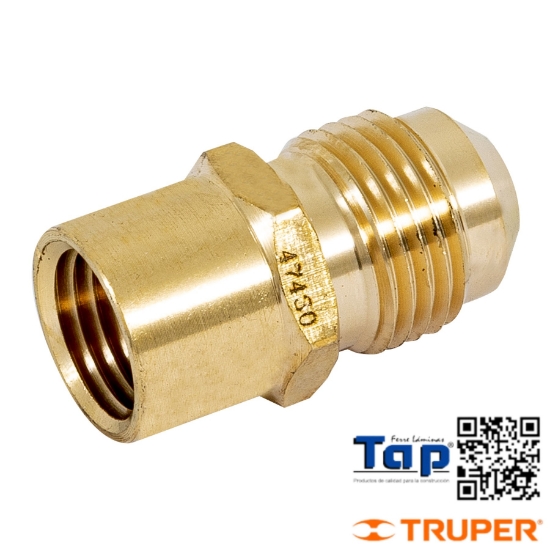 Imagen de NIPLE CAMPANA LATON 009 3/8"X006 1/4" FOSET