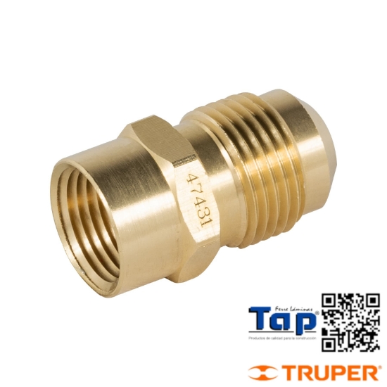 Imagen de NIPLE CAMPANA LATON 013 1/2"X009 3/8" FOSET