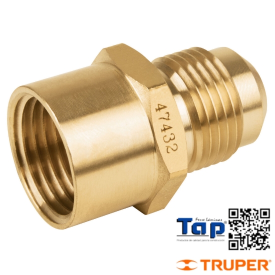 Imagen de NIPLE CAMPANA LATON 013 1/2"X013 1/2" FOSET