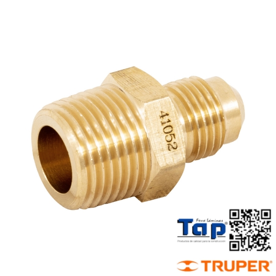 Imagen de NIPLE TERMINAL LATON 008 5/16"X009 3/8" FOSET