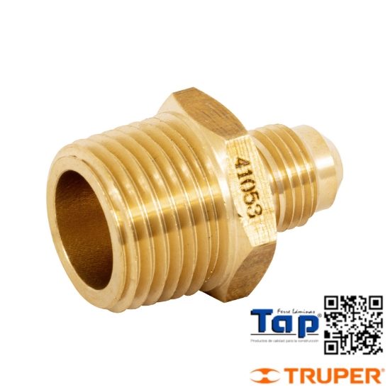 Imagen de NIPLE TERMINAL LATON 008 5/16"X013 1/2" FOSET