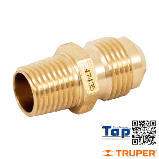 Imagen de NIPLE TERMINAL LATON 009 3/8"X006 1/4" FOSET