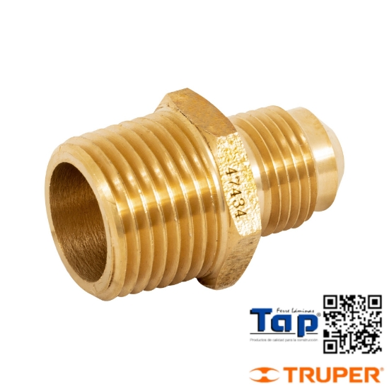 Imagen de NIPLE TERMINAL LATON 009 3/8"X013 1/2" FOSET