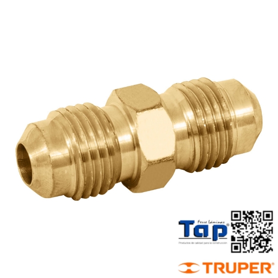 Imagen de NIPLE UNION LATON 008 5/16"X008 5/16" FOSET